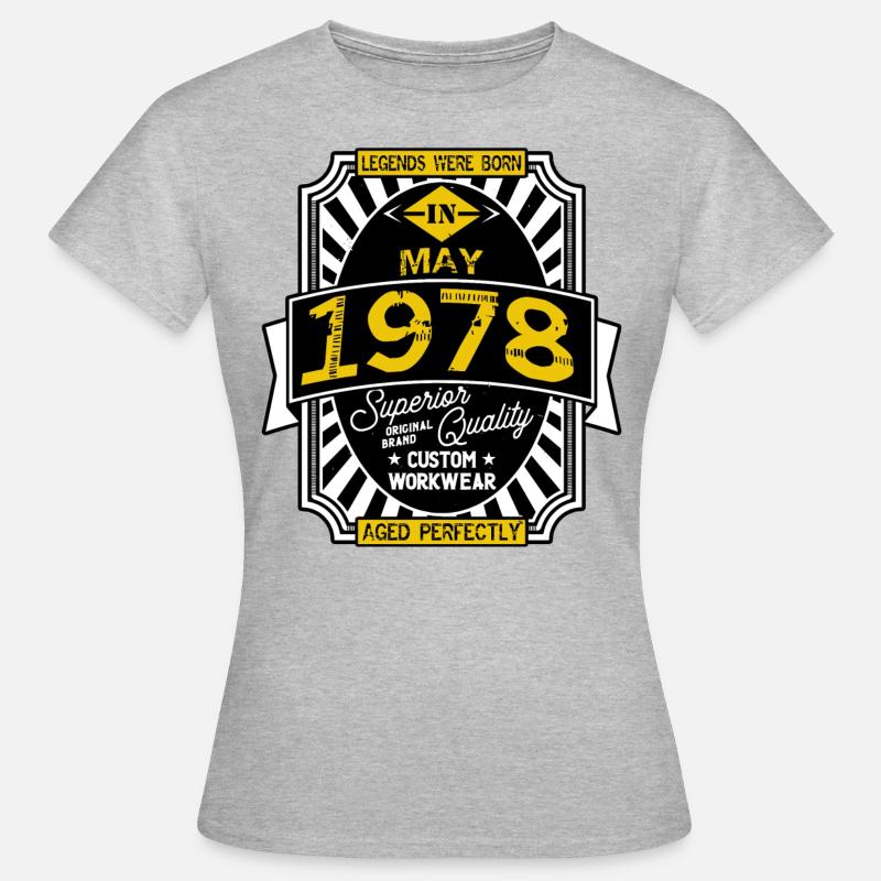 1978 MAY - Women's T-Shirt - heather grey