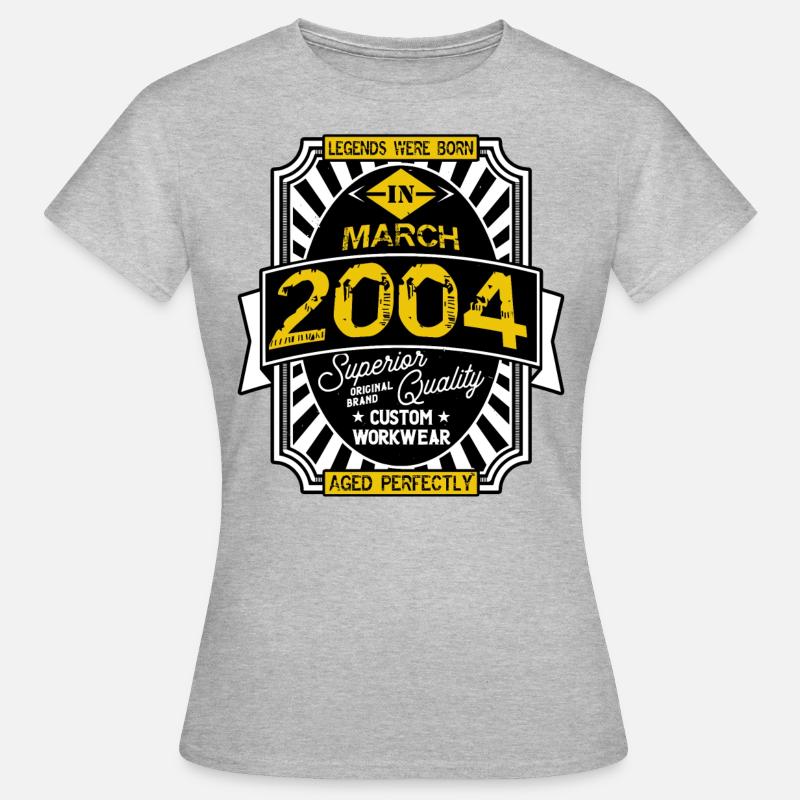 2004 MARCH - Women's T-Shirt - heather grey