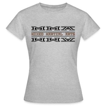 MMA Mixed Martial Arts - Women's T-Shirt - heather grey - Front - AI Model Female 172 dark (172cm)