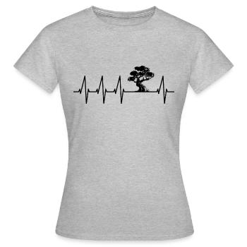 Bonsai - Frauen T-Shirt - Grau meliert - Vorne - AI Model Female 172 dark (172cm)
