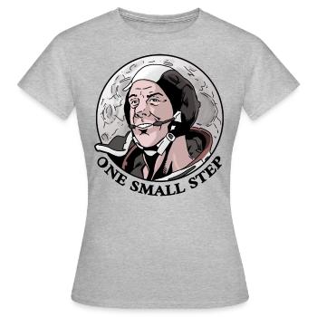Un petit pas - Un petit pas - Atterrissage sur la Lune - T-shirt Femme - gris chiné - Devant - AI Model Female 172 dark (172cm)