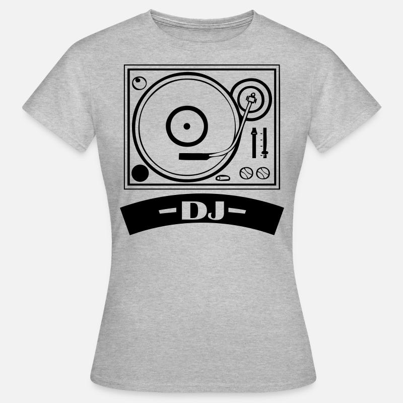 turntable dj - Women's T-Shirt - heather grey