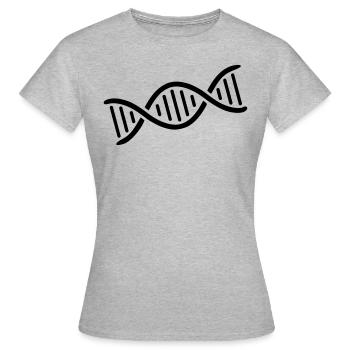 Logo double hélice de l'ADN - T-shirt Femme - gris chiné - Devant - AI Model Female 172 dark (172cm)