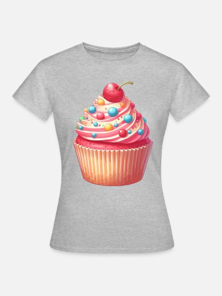 Süße Versuchung - Frauen T-Shirt - Grau meliert