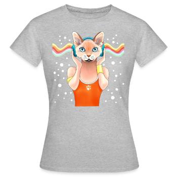 Fun music chat - Women's T-Shirt - heather grey - Front - AI Model Female 172 dark (172cm)