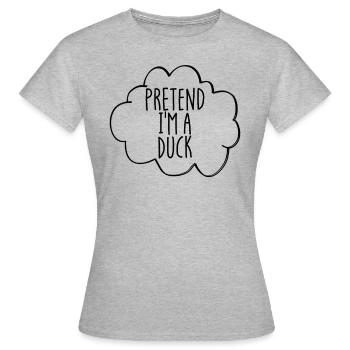 Stellen Sie sich vor - Frauen T-Shirt - Grau meliert - Vorne - AI Model Female 172 dark (172cm)
