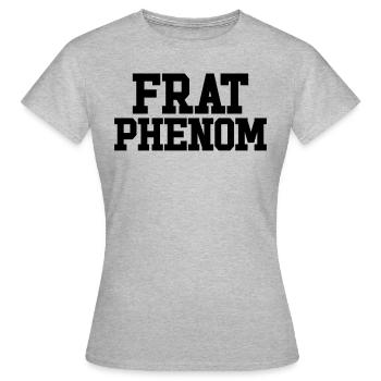 Frat Phénomène Drôle Fraternité Messieurs -Frat - T-shirt Femme - gris chiné - Devant - AI Model Female 172 dark (172cm)