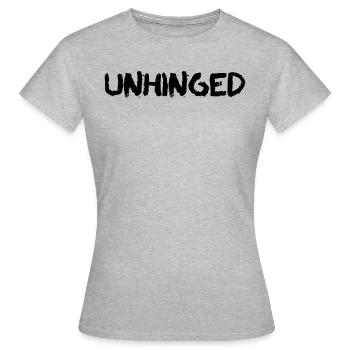 Verwirrt - Frauen T-Shirt - Grau meliert - Vorne - AI Model Female 172 dark (172cm)