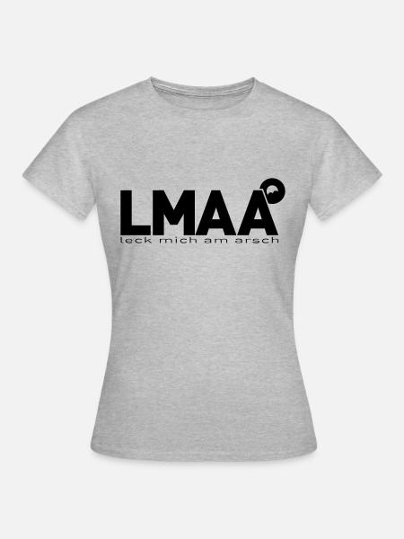 LMAA ehrliche-Version - Frauen T-Shirt - Grau meliert