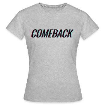 RETOUR - RETOUR - RETOUR - RETOUR - T-shirt Femme - gris chiné - Devant - AI Model Female 172 dark (172cm)