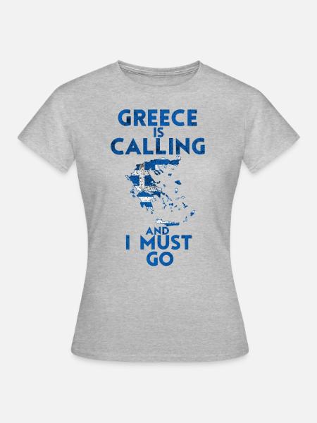 Griechenland - Frauen T-Shirt - Grau meliert