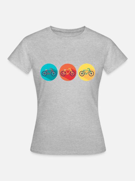 Vélos - T-shirt Femme - gris chiné