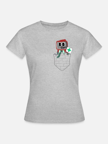 SIE HABEN DIE KONTROLLE - Frauen T-Shirt - Grau meliert