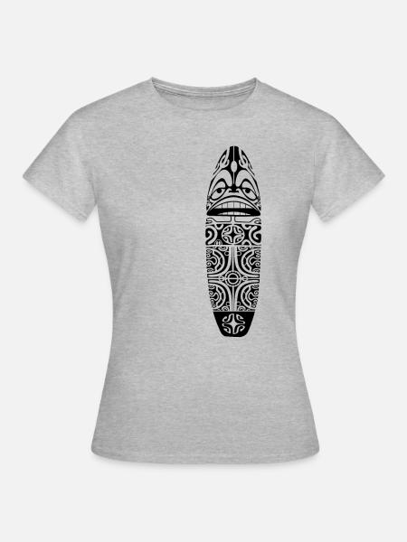 MAORI - Frauen T-Shirt - Grau meliert