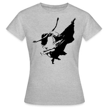 la danseuse libre - T-shirt Femme - gris chiné - Devant - AI Model Female 172 dark (172cm)