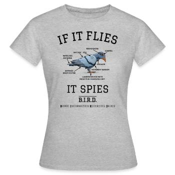 Definition Bird - Frauen T-Shirt - Grau meliert - Vorne - AI Model Female 172 dark (172cm)