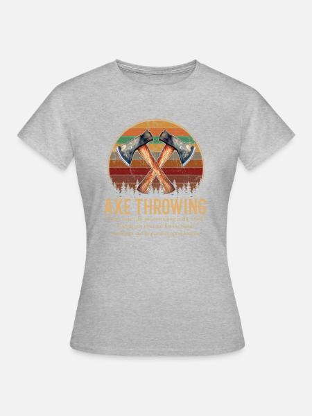 axe throwing definition - Frauen T-Shirt - Grau meliert