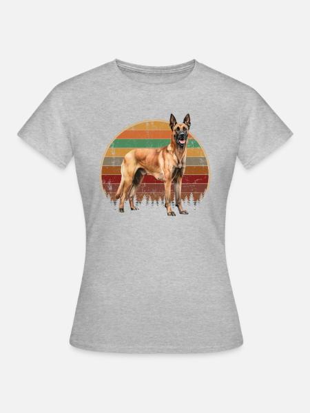 Belgian Malinois - Frauen T-Shirt - Grau meliert