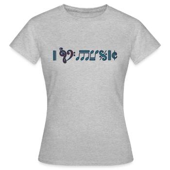 Music instrument musical instrument - Women's T-Shirt - heather grey - Front - AI Model Female 172 dark (172cm)
