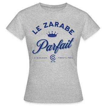 le zarabe parfait - T-shirt Femme - gris chiné - Devant - AI Model Female 172 dark (172cm)