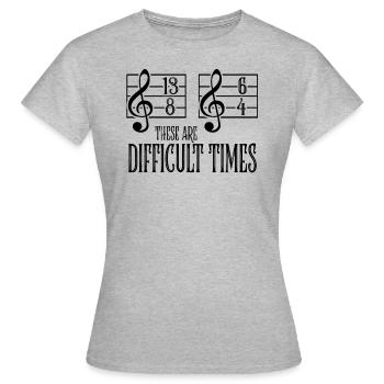 Music Orchestra Sarcasm Conductor Choir Gift - Women's T-Shirt - heather grey - Front - AI Model Female 172 dark (172cm)