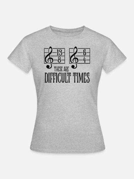 Musik Orchester Sarkasmus Dirigent Chor Geschenk - Frauen T-Shirt - Grau meliert