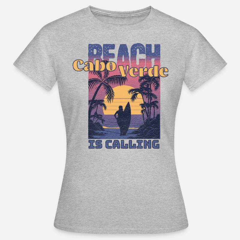 Beach Cabo verde is Calling - Women's T-Shirt - heather grey