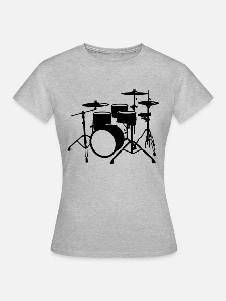 Percussion - T-shirt Femme - gris chiné
