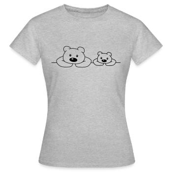 Teddys - Women's T-Shirt - heather grey - Front - AI Model Female 172 dark (172cm)