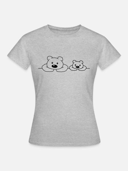 Teddys - Frauen T-Shirt - Grau meliert