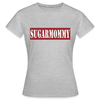 SUGARMOMMY - T-shirt Femme - gris chiné - Devant - AI Model Female 172 dark (172cm)