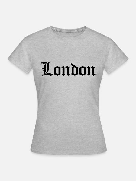 Old London - Frauen T-Shirt - Grau meliert