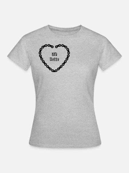 Gib Kette - Frauen T-Shirt - Grau meliert
