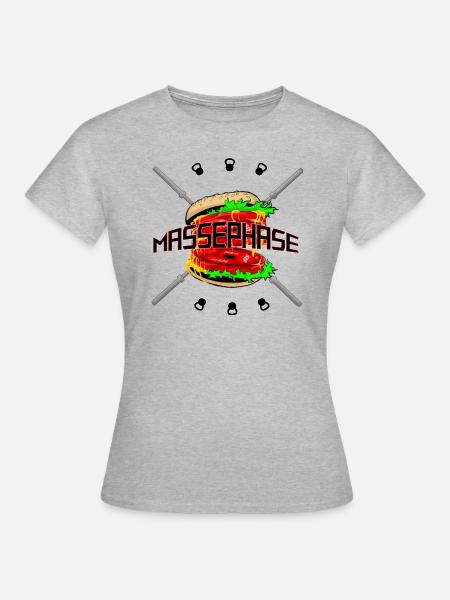 Massephase - Frauen T-Shirt - Grau meliert