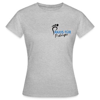Praxis für Podologie - Frauen T-Shirt - Grau meliert - Vorne - AI Model Female 172 dark (172cm)