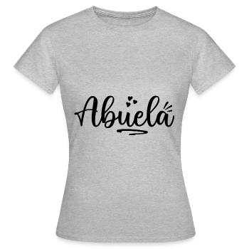 Abuela - Frauen T-Shirt - Grau meliert - Vorne - AI Model Female 172 dark (172cm)
