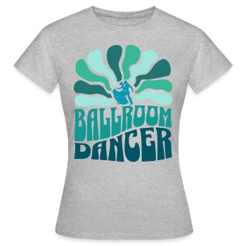 Female Ballroom Dancer Prom Dance - Women's T-Shirt - heather grey - Front - AI Model Female 172 dark (172cm)
