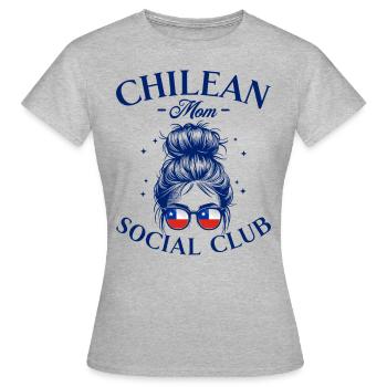 Mother Social Club Chilean Mom - Women's T-Shirt - heather grey - Front - AI Model Female 172 dark (172cm)