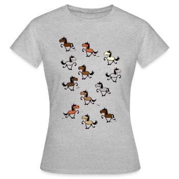 Tölter - T-shirt Femme - gris chiné - Devant - AI Model Female 172 dark (172cm)