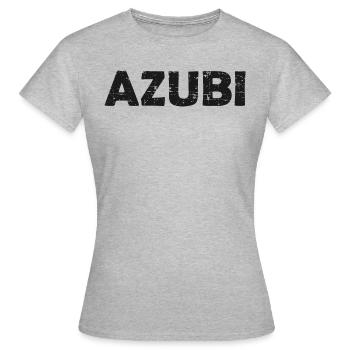 Azubi - Frauen T-Shirt - Grau meliert - Vorne - AI Model Female 172 dark (172cm)