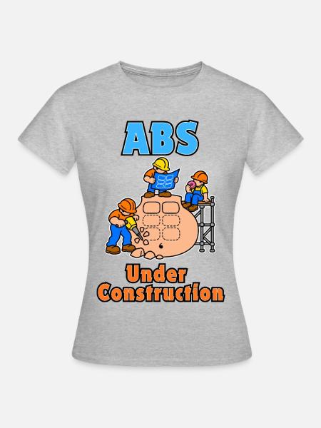 ABS im Bau - Frauen T-Shirt - Grau meliert