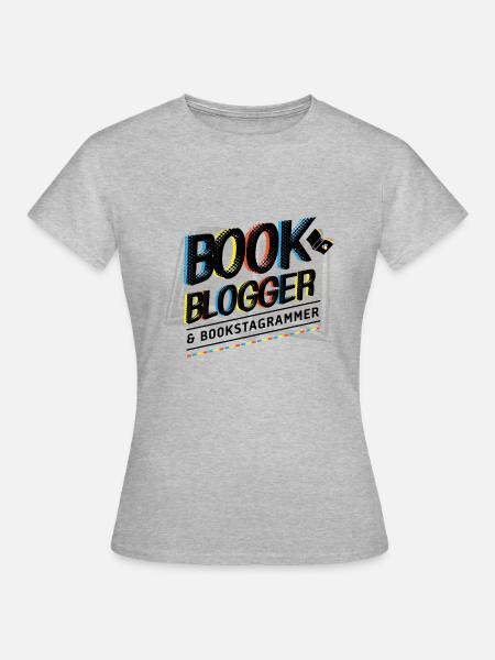 BookBlogger - Frauen T-Shirt - Grau meliert