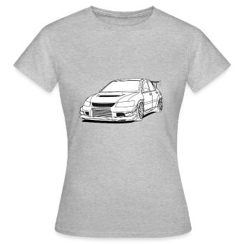 Lancer white - T-shirt Femme - gris chiné - Devant - AI Model Female 172 dark (172cm)