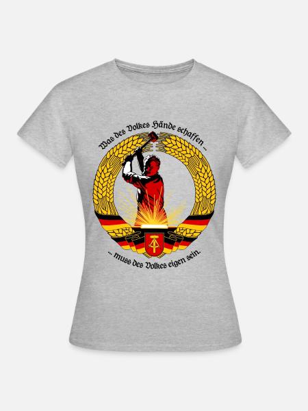 Was des Volkes Hände schaffen ... - Frauen T-Shirt - Grau meliert