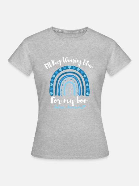Autismus Autism Awareness Wear Blue Support Shirt - Frauen T-Shirt - Grau meliert