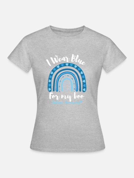 Autismus Autism Awareness Wear Blue Support Shirt - Frauen T-Shirt - Grau meliert