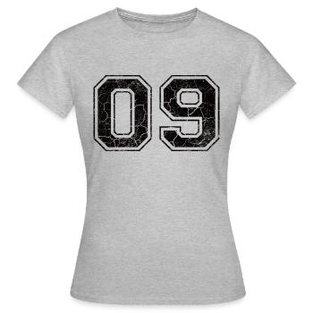 Paie 09 in Grunge Look - T-shirt Femme - gris chiné - Devant - AI Model Female 172 dark (172cm)