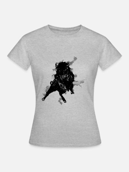American buffalo - T-shirt Femme - gris chiné