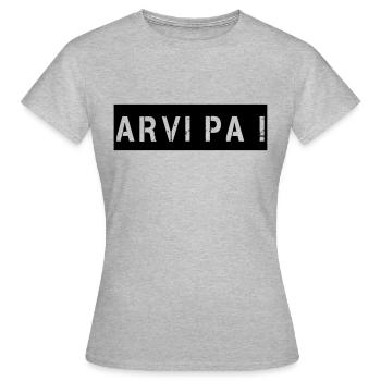 Arvi Pa - T-shirt Femme - gris chiné - Devant - AI Model Female 172 dark (172cm)
