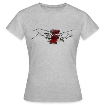 The Touch - Women's T-Shirt - heather grey - Front - AI Model Female 172 dark (172cm)